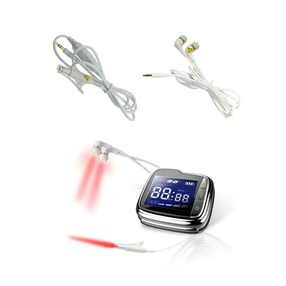 

Therapeutic Laser Watch Therapy Tinnitus Ear Infection Hearing Loss Otitis Media Laser Watch Tinnitus Physiotherapy LLLT 650nm