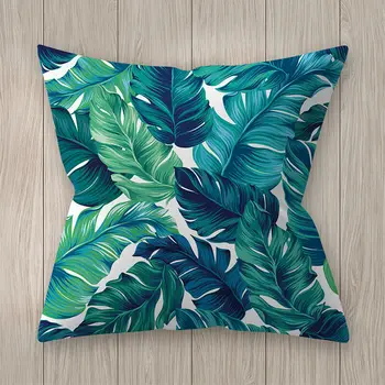 

Polyester Pillow Case Cover Teal Blue Throw Sofa Car Cushion Cover Home Decor