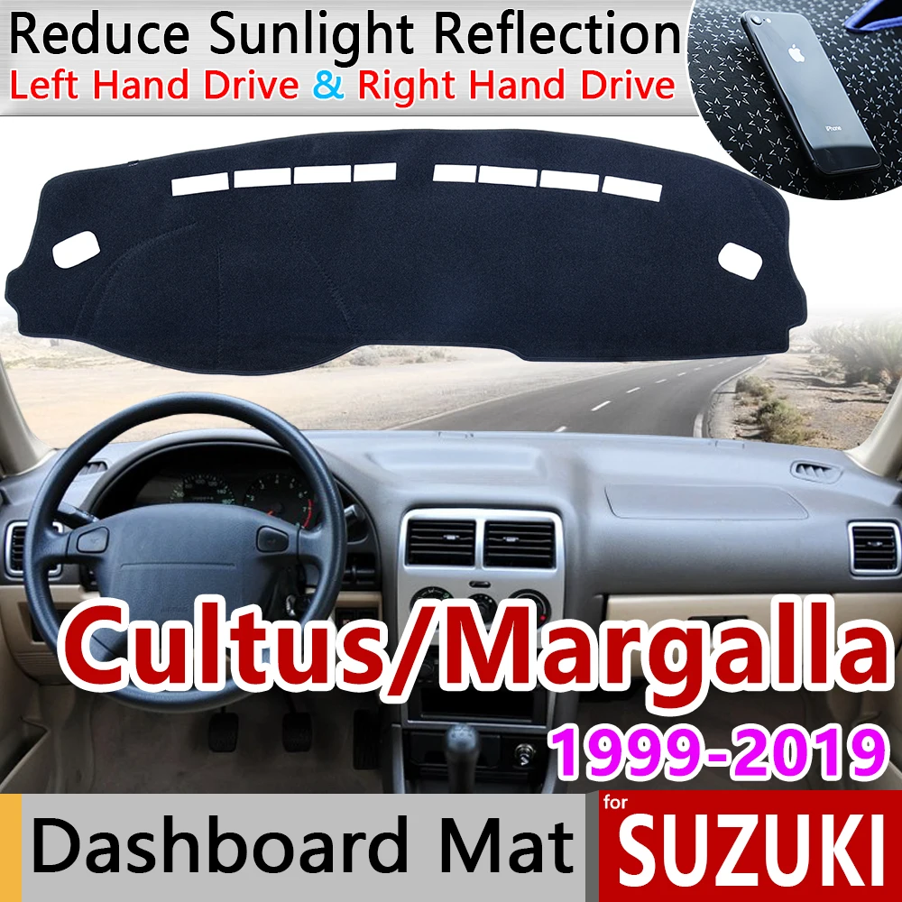 Нескользящий коврик Margalla для Suzuki Cultus Быстросохнущий приборной панели