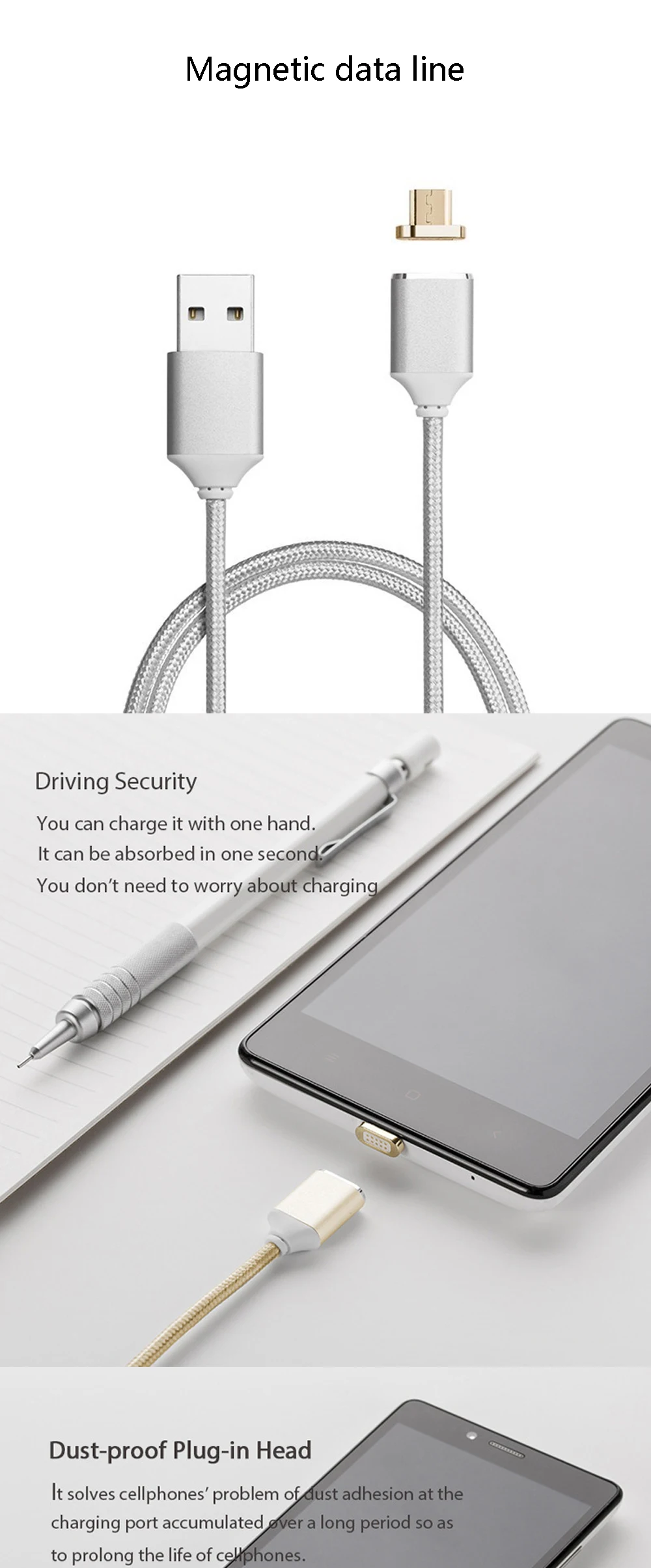 Магнитный нейлоновый микро USB шнур для Android телефон магнит зарядный кабель для передачи данных Быстрый зарядный кабель для передачи данных для samsung Xiaomi Redmi Android