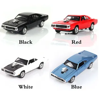 

1:32 Alloy Vehicle Car Model Toy Car Toys for Children Pull Back Model Sound Light Boy Kids Gifts 4 Door Open for Dodge Charger