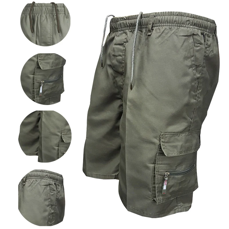 2022 Summer Men's Cargo Shorts Bermuda Cotton High Quality Hot Sale Army Military Multi-pocket Casual Male's Outdoor Short Pants