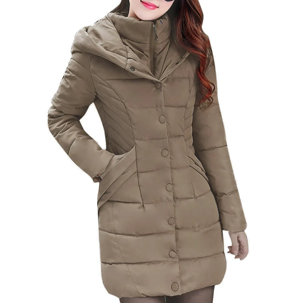 Manteau femme hiver, зимнее пальто, женская парка, верхняя одежда, женское теплое пальто, длинное плотное хлопковое стеганое тонкое пальто, chaqueta mujer