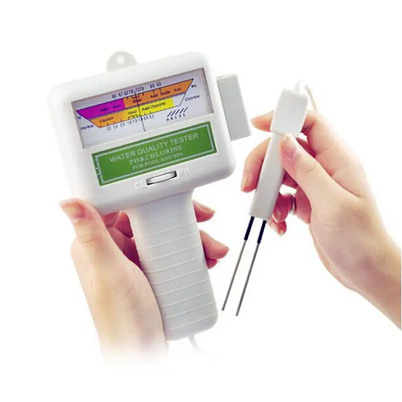 

PC101 PH Meter Portable Measure Water Quality PH CL2 Chlorine Tester Level Meter PH Tester for Swimming Pool Spa Aquarium 2019