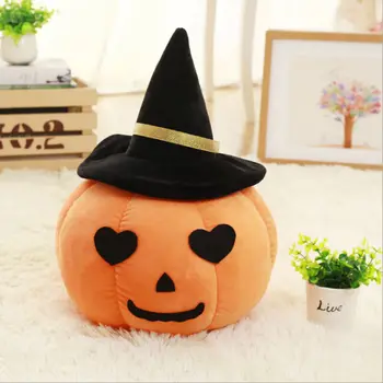 

Cute Soft Plush Stuffed Pumpkin Pillow 3D Small Cushion Home Halloween Decor