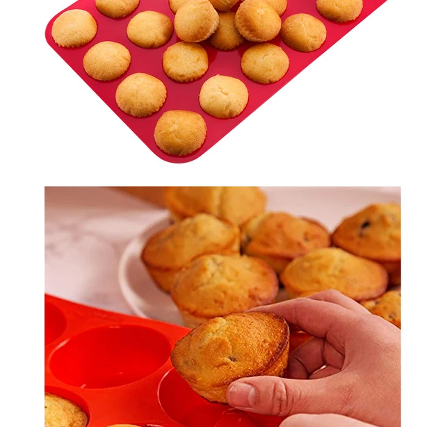 24/30 Cups Silicone Mini Muffin Tray Heat Resistance Mini Cupcake Pan For  Baking Non Stick Small Muffin/Cupcake Form 098 - AliExpress