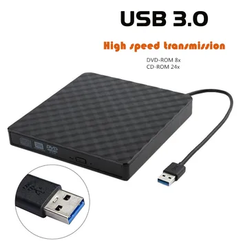 

USB 3.0 High Speed Transmission External DVD Burner Writer Recorder DVD RW Optical Drive CD/DVD ROM Player ABS Plastic Material