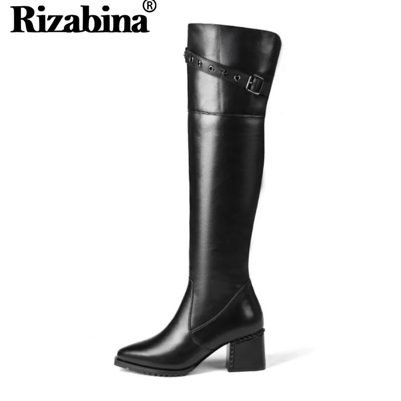 RizaBina Women Real Leather High Heel Boots Buckle Thick Heel Shoes
Women Warm Fur Over Knee Boots Thigh High Shoes Size 34-42 RizaBina Women Real Leather High Heel Boots Buckle Thick Heel Shoes
Women Warm Fur Over Knee Boots Thigh High Shoes Size 34-42