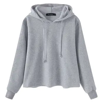 

Spring Autumn Women Tracksuit Hoodies Casual Long Sleeve Solid Pullover Tops Ladies Loose Hooded Sweatshirts Plus Size Overcoats