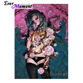 

Ever Moment Diamond Painting Art Kits Girl Fantasy Full Square Resin Drills Diamond Embroidery Mosaic Hobby Crafts Decor 4Y263