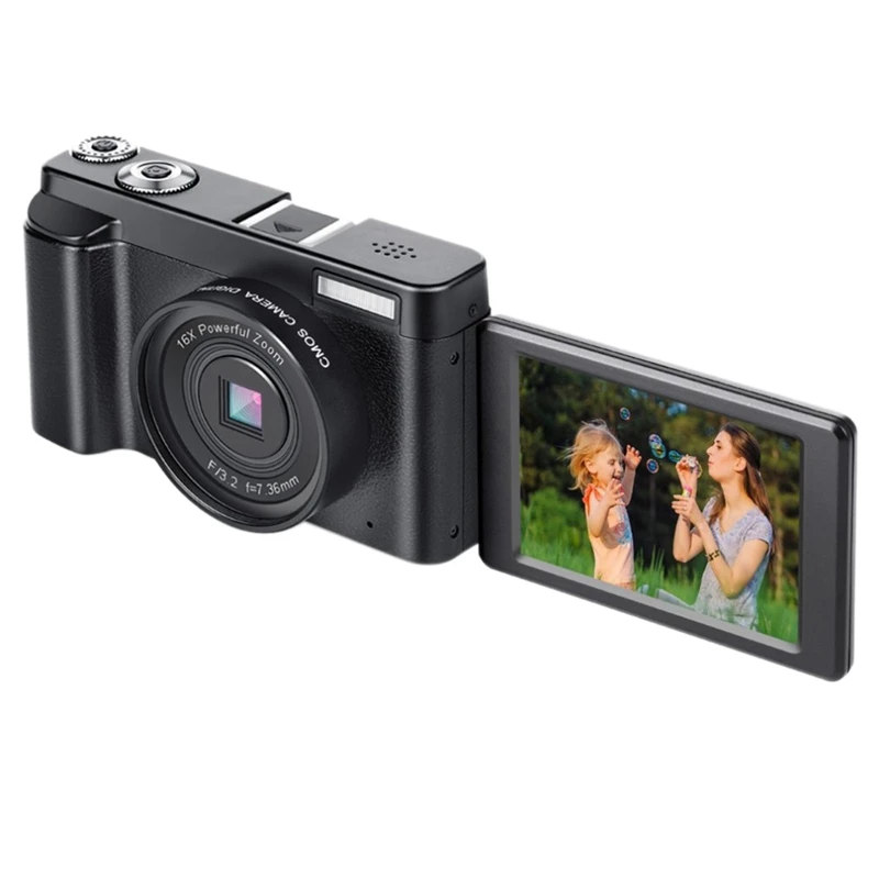 Микро-камера, цифровая видеокамера Hd 1080P 24Mp 3,0 дюймов Tft дисплей 16X зум Цифровая видеокамера Dv видеокамера Mini Dslr Dc101(Eu