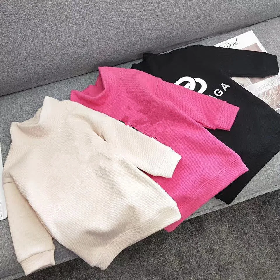 

2019 newest brand winter autumn 3 colors Girls' thick long T-shirt dress