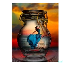 Полная квадратная и круглая алмазная живопись на заказ фото 5d алмазная вышивка распродажа картина Стразы мозаика танцовщица