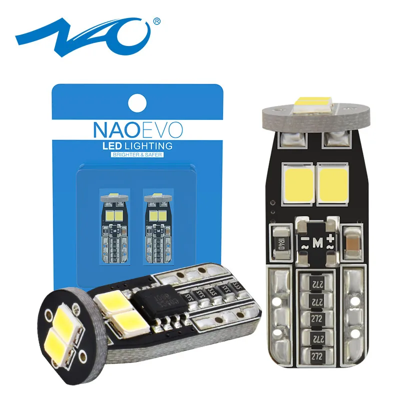 NAO W5W CANBUS светодиодный T10 без ошибок 5W5 Лампа 12В 1 6 Вт 400лм автомобильный габаритный