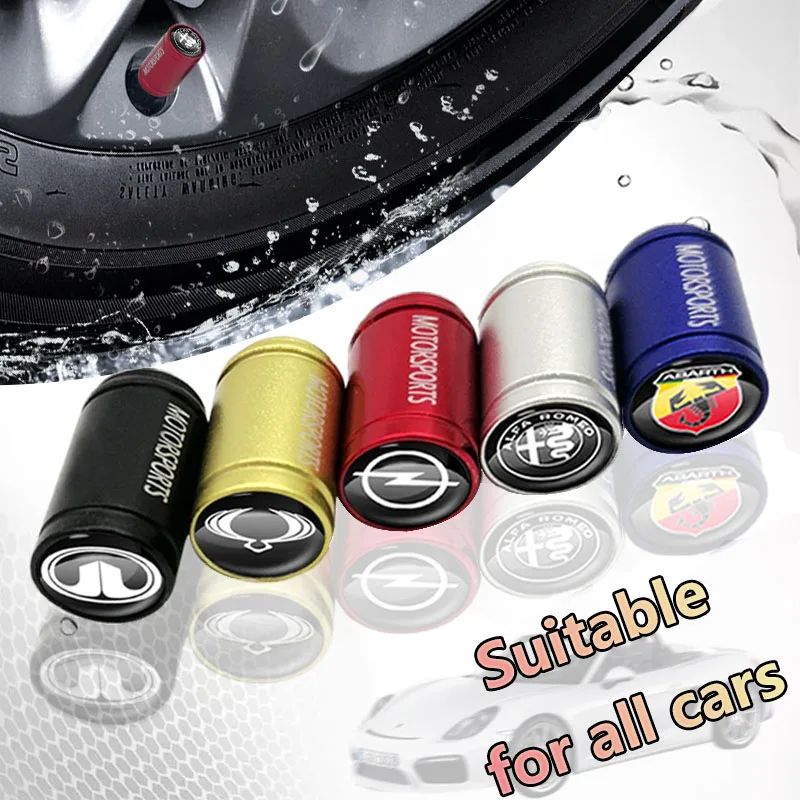 4pcs Car Metal Tire Valve Cap Sport Cover For Ssangyong Actyon Rexton Korando Rodius Kyron Tivoli Musso XLV Stavic | Автомобили и