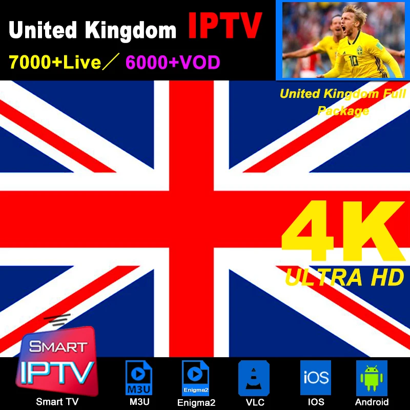 Великобритания IPTV подписка M3U Abonnement IP tv США Великобритания Испания Франция Германия Португалия, Италия Android LG Smart tv Box Enigma2