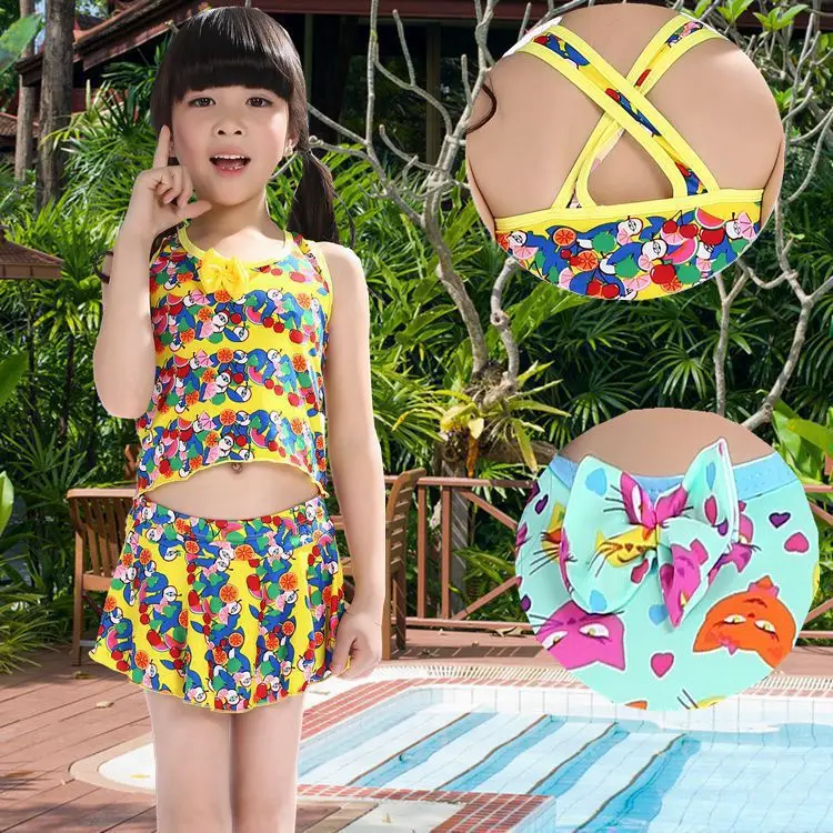 

Split Type Tour Bathing Suit Children Briefs Bathing Suit 5-8-Year-Old Children New Style
