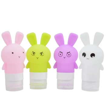 

Silicone Travel Bottles Set with Clear Bag, FDA Approved TSA Approved Squeezable Toiletries Containers for Shampoo Lotion Liquid