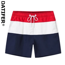 New Quick Dry Mens Swim Shorts Summer Mens Board Shorts Surf Swimwear Beach Short Gym Short With Brief Mesh Lining Liner ES6C