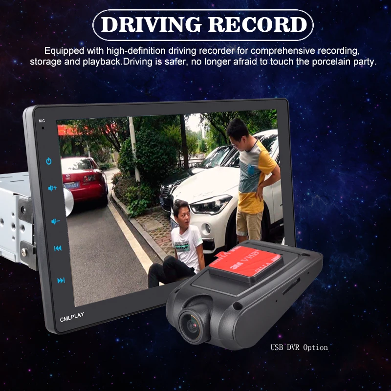 Каплей gps автомобильный Авторадио для Android/IOS межблочный съемный 1Din 9 дюймов шпиндель внешний сенсорный экран MP5 плеер Mirrorlink
