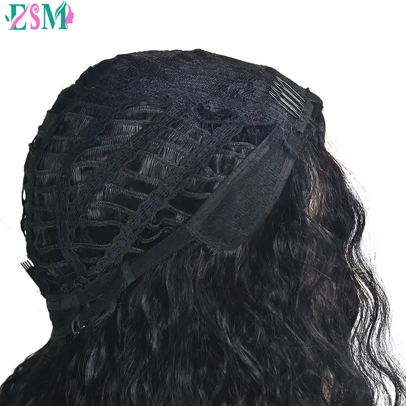 Dlinnye Vyushiesya Volosy Vysokaya Temperatura Parik Dlya Volos Afro Amerikanskaya Pricheska Sinteticheskie Volosy Pariki Dlya Zhenshin Chernyj Naturalnyj Aliexpress