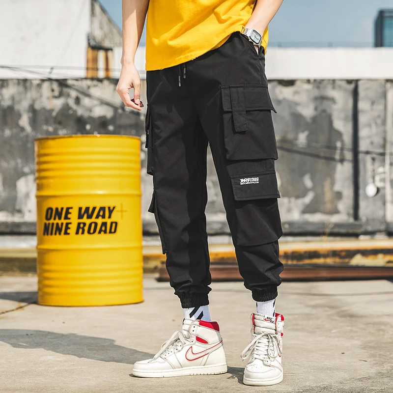 aladdin pants 2021 Streetwear Harem Pants Men's Baggy Jogging Sweatpants Oversized Male Crotch Wide Leg Pants Casual Men Trousers Dropshipping genie pants