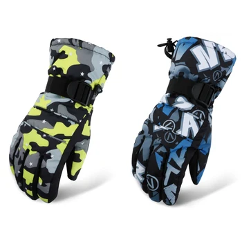 

Men Women Kids Ski Snowboard Gloves Anti-slip Waterproof Winter Snow Warm Fleece Motorcycle Snowmobile Riding Gloves