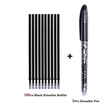  0.5mm Blue Black Ink Gel Pen Erasable Refill Rod Erasable Pen Washable Handle School Writing Stationery Gel Ink Pen 