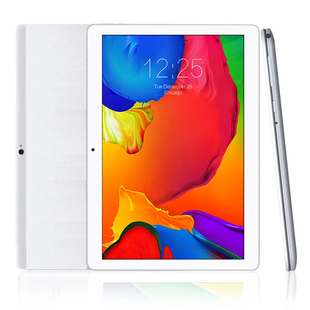 Najtaniej Darmowa wysyłka 10.1 calowy oficjalny telefon 3G Google Android czterordzeniowy tablet IPS WiFi 2GB + 16 GB 32 GB metalowa tablica pc srebrny