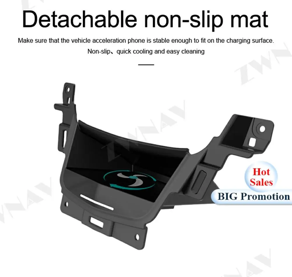 Qi Car Wireless Charger Quick Charge For Cadillac Xt5 20172019 For