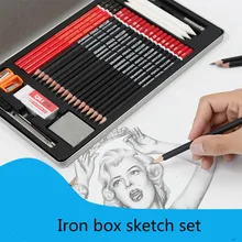 Карандаш для эскизов Рисование углеродный карандаш 2B 3B 4B 6B набор начинающих мягкой средней жесткости полный набор канцелярских принадлежностей профессиональная кисть