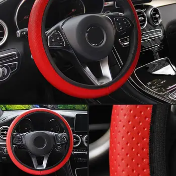 

Dragon Hand Car Steering Wheel Cover Skidproof Auto Steering- wheel Cover Anti-Slip Universal Embossing Leather Car-styling