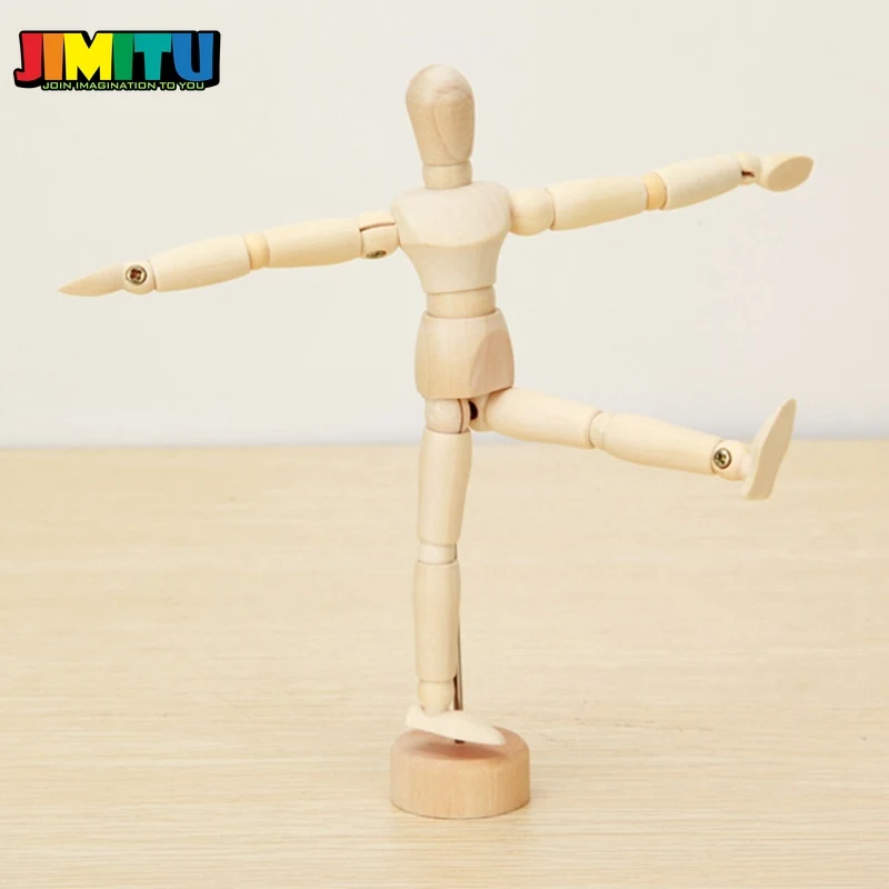 JIMITU деревянная шарнирная кукла 14/20 см фигурка тела модель куклы рисование
