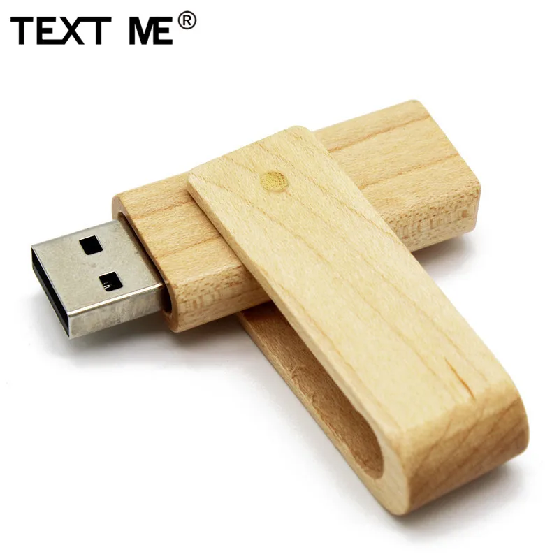 TEXT ME 4 цвета деревянный поворотный Модель 64 ГБ флеш накопитель 8 16 32 Флешка USB 2 0 Usb