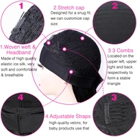 Perruque bandeau cheveux humains crépus bouclés MYLOCKME sans colle pleine Machine faite brésilienne Remy perruques de cheveux humains pour les femmes 180% densité 3