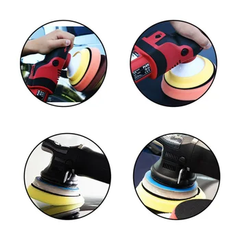 

6pcs 3-Inch Polishing Buffing Pads Set Paint Sponge Kit Waxing Cleaning Tools Furniture Different Colors Accessory For Cars