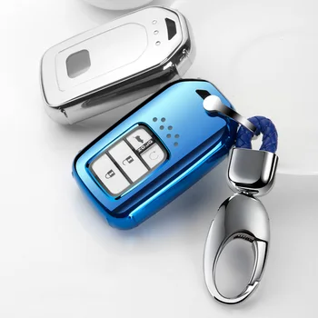 

Car Flip Key Cover Case Suitable For Honda Civic CR-V HR-V Accord Jade Crider Odyssey 2015- 2018 Remote Protector