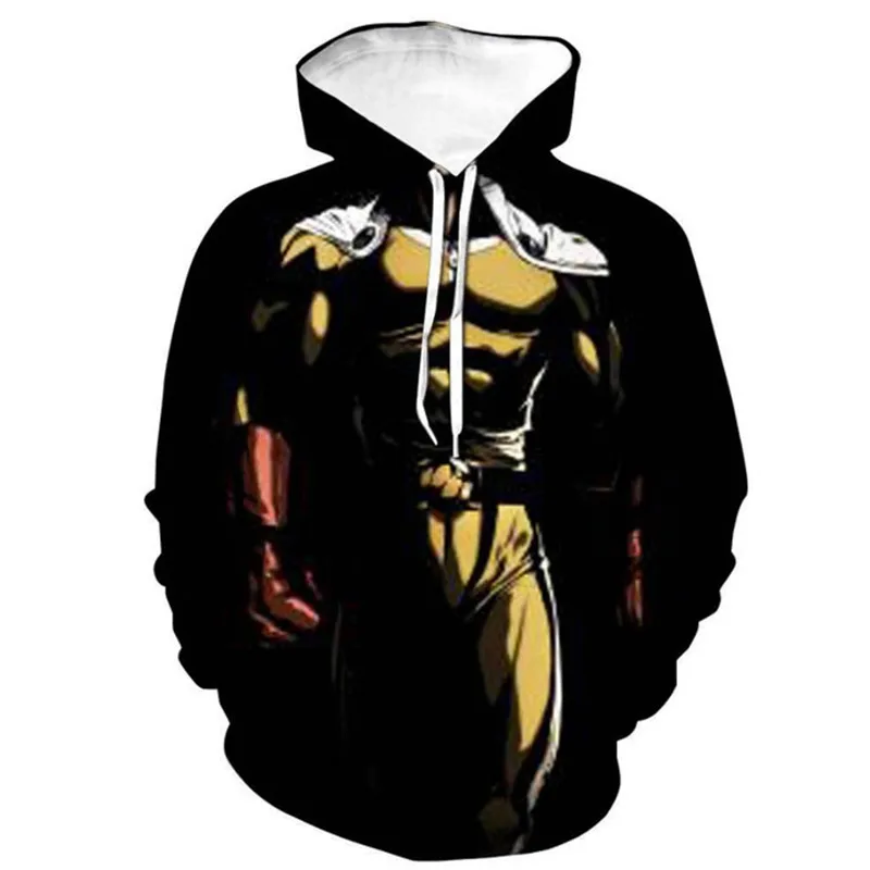Аниме толстовки Толстовка ONE PUNCH MAN Косплей Костюм толстовка на молнии унисекс Повседневная куртка 3D принт - Цвет: A8