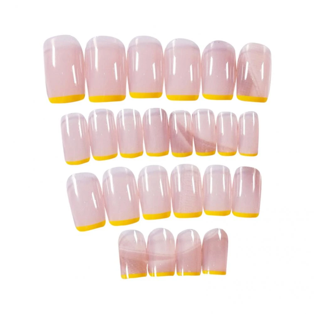 女性用ネイルパッチ 接着剤付き1セット ワイドアプリケーション エレガント ブフランスヌード ネイルフォーム Aliexpress