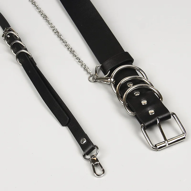 Fashion Trend Women Gothic PU Leather Harness Belts Body Bondage Waist Straps Punk Rock Stylish Accessories Lady Party Belt Gift