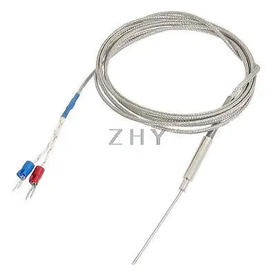 

K Type 155mm x 1.5mm Temperature Controller Earth Thermocouple Probe 2M