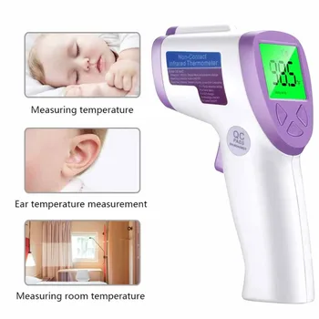 

Forehead Thermometer Infrared Baby Adult Forehead Non-contact LCD Digital Thermometer Body Temperature Measurement