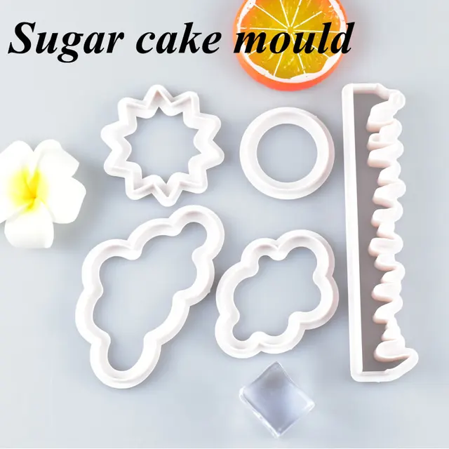 5Db/Set Cloud Grass Sun Cookie Cutter Egyedi Gyártású 3D -S Nyomtatott Fondant Süti Vágó Keksz Penész Sütemény Díszítő Szerszámok Új - Image 2