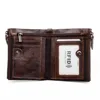 RETROGOO Genuine Crazy Horse Cowhide Leather Men Wallet Short Coin Purse Small Vintage Wallets Card Holder Female Clutch Cartera 4