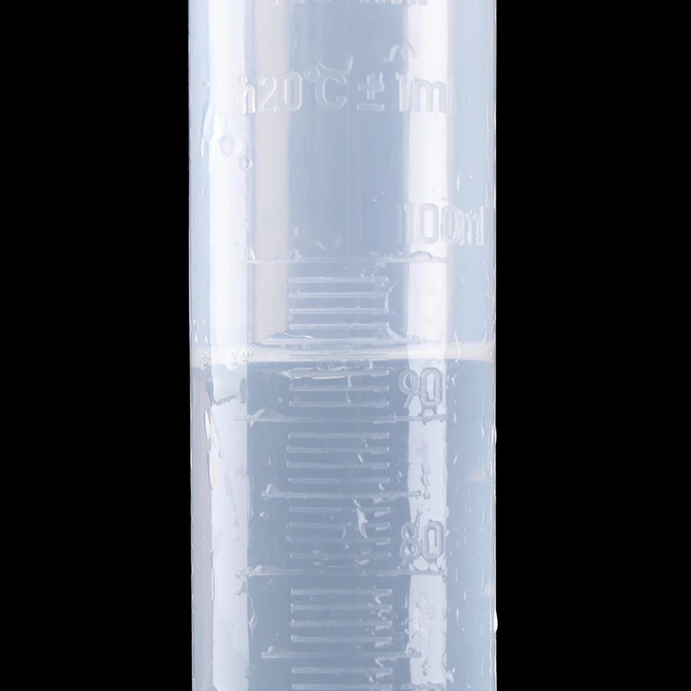 1 шт. 100 мл ясным масштабом точный выпускник измерения бутылки гексагональной базы высокое Температура сопротивление цилиндр для школьной лаборатории питания