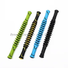 Dline для тренажерного зала массажный ролик для йоги палка для мышц тела Расслабляющий массаж инструмент валик для мышц палочки с круглым мячом