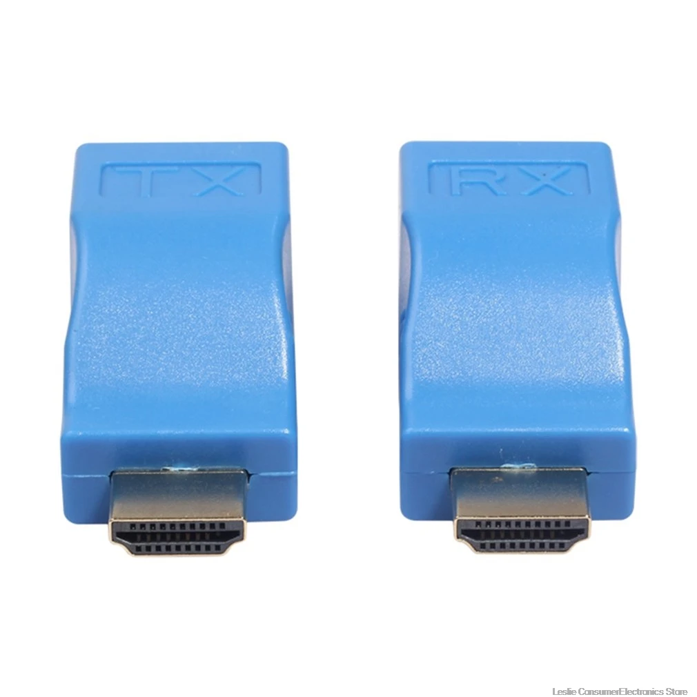 HDMI удлинитель к RJ45 LAN Сетевой удлинитель передатчик приемник TX RX Cat5e CAT6 Ethernet кабель V1.4 30m 4K HD tv 1080P