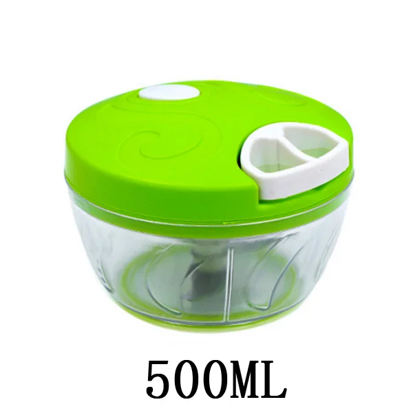 500ml Многофункциональный измельчитель овощей из нержавеющей стали 6 комплектов измельчитель ломтерезки полоски устройство руководство мясорубка измельчитель сыра - Цвет: 500ml
