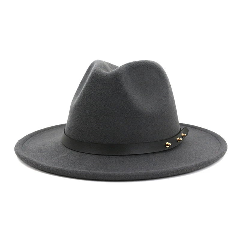Fedora Hats Vintage Hats for Women Fashion Wide Brim Wool Felt Men Hat Wedding Elegant Kangol Fascinator Church hat new Felt Hat