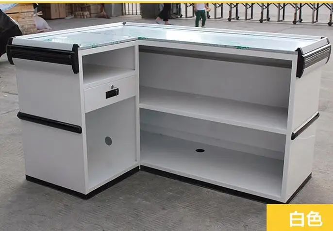 Supermarket convenience store cashier counter snack shop sugar rack corner counter supermarket cashier
